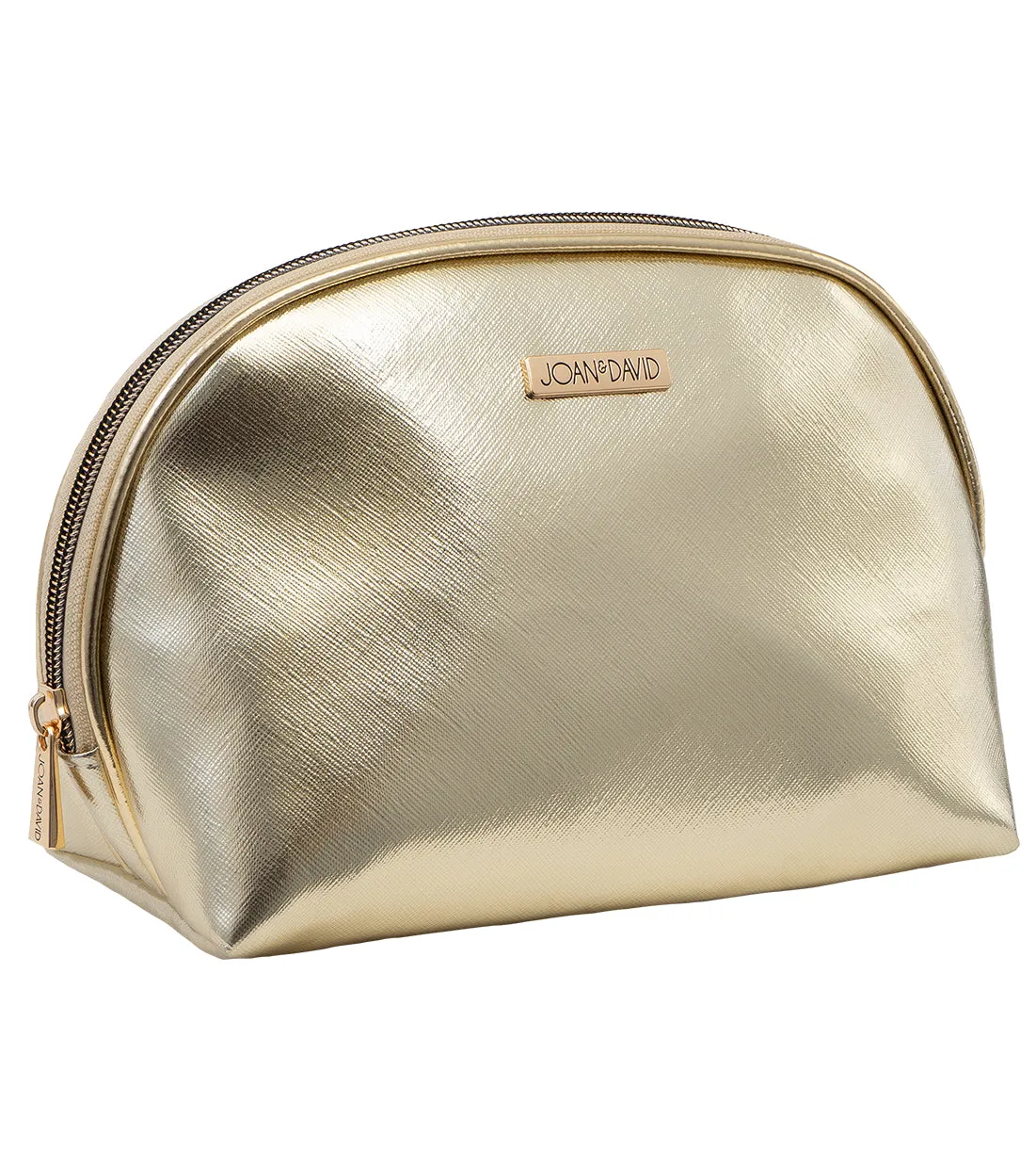 Joan & David Metallic Dome Cosmetic Bag