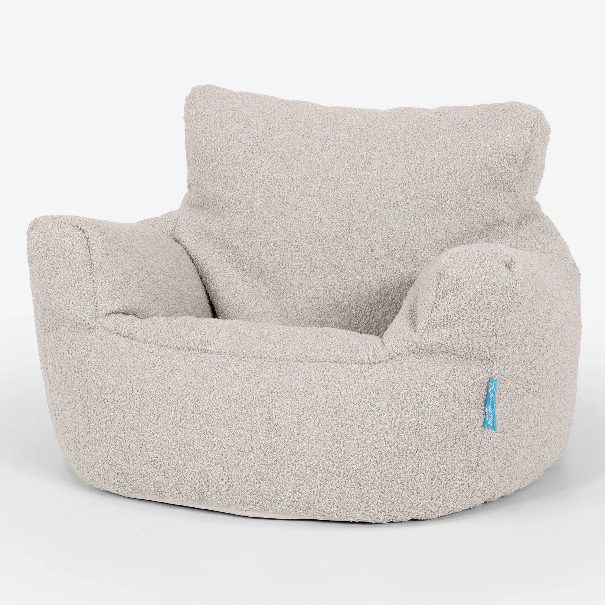 Kids Armchair Bean Bag for Toddlers 1-3 yr - Boucle Ivory