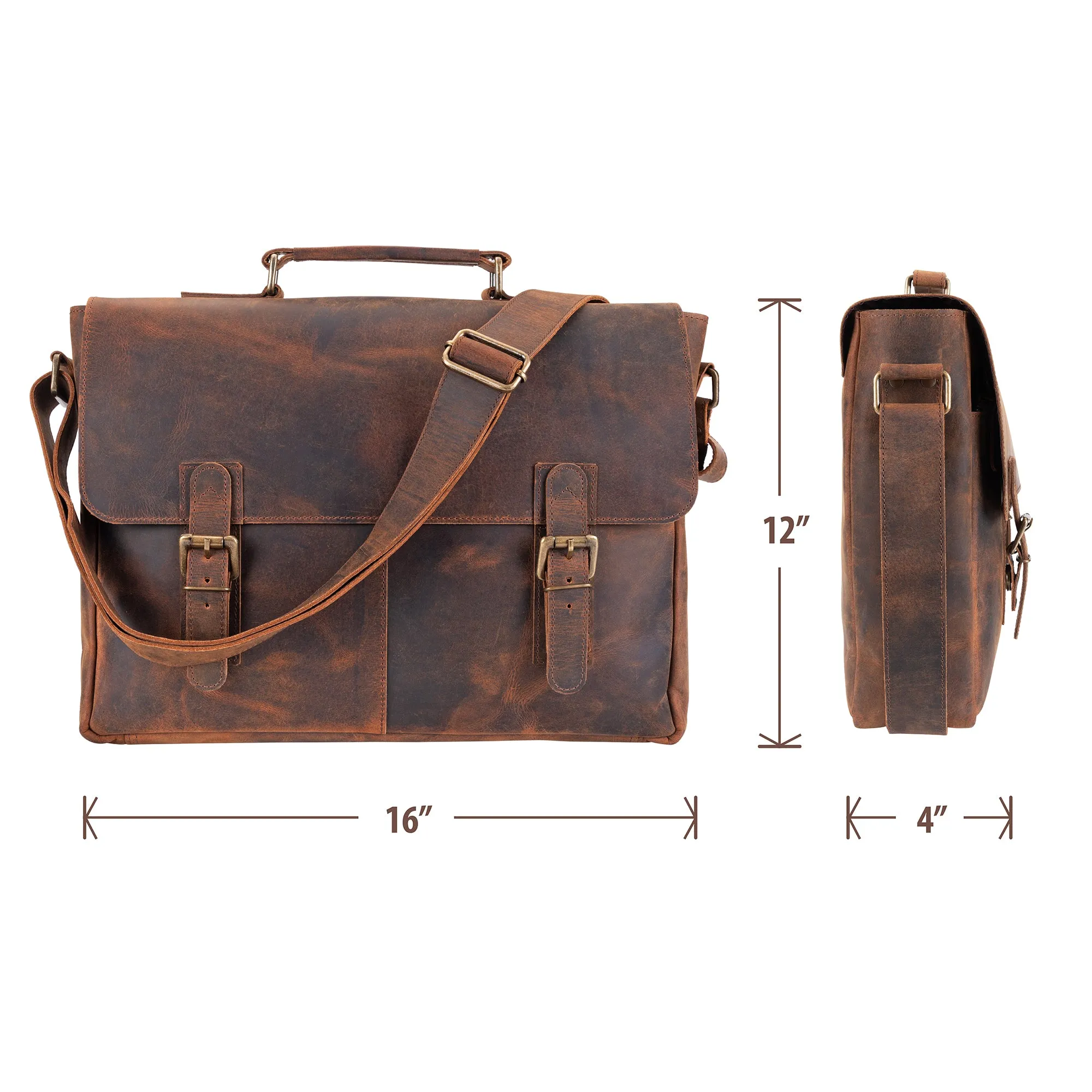 Leather Messenger Bag