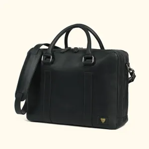 Limited Edition Jefferson Leather Briefcase | Black