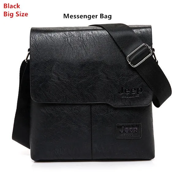 Man's Bag 2PC/Set Men Leather Messenger Shoulder Bags Business Crossbody Casual Bags Famous Brand Male Drop Shipping