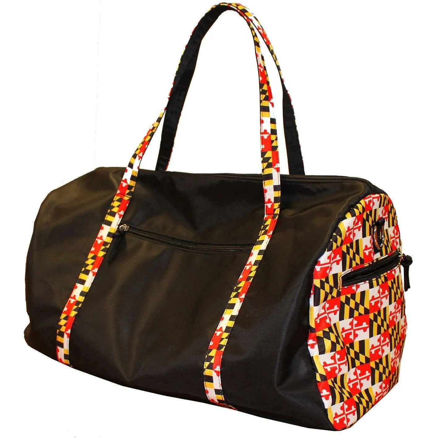 Maryland Flag Straps (Black Base with Maryland Flag Side Panels) / Duffel Bag