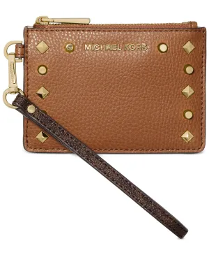 Michael Kors Women's Brown & Luggage Signature Jet Set Small Coin Purse