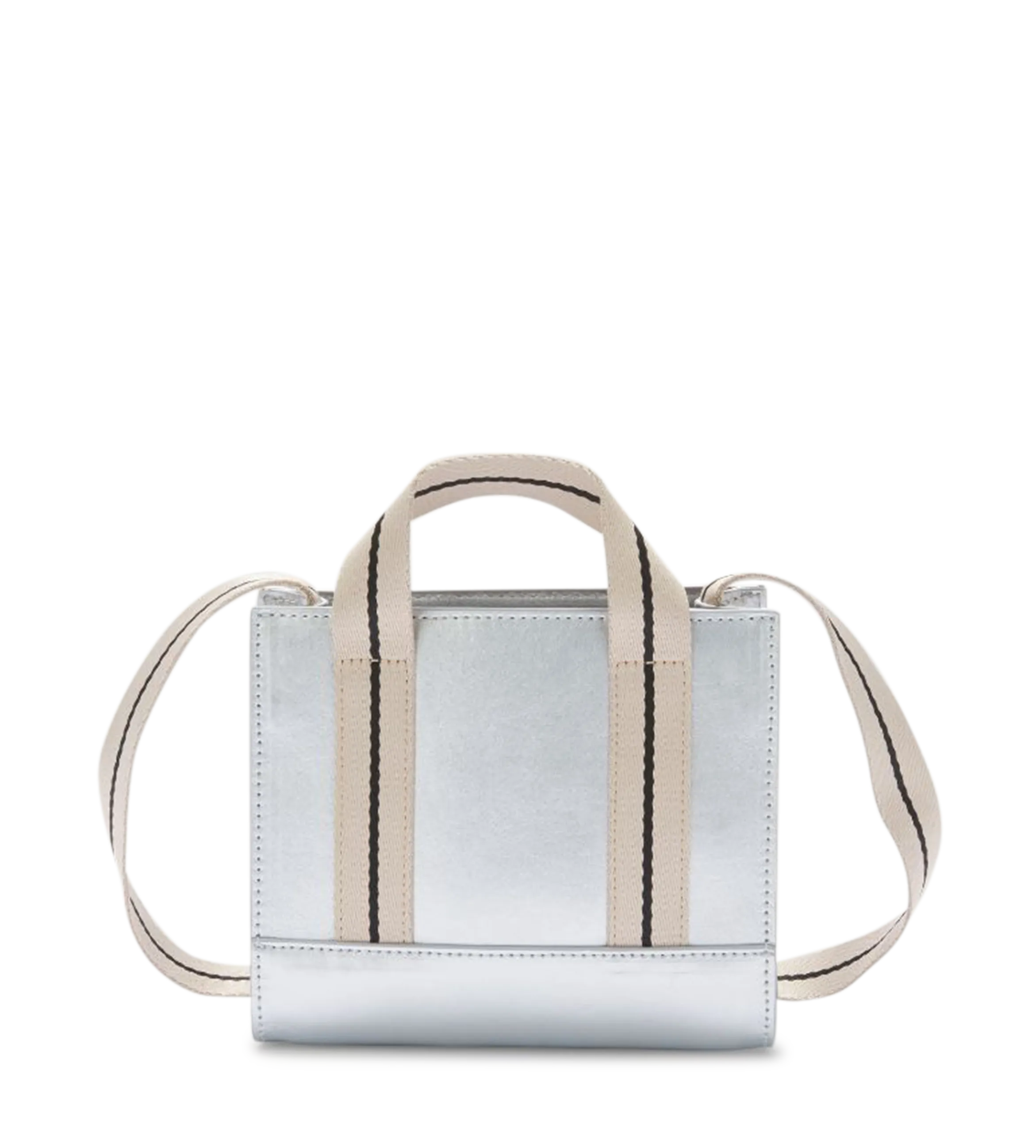 Mini Tote Bag Silver