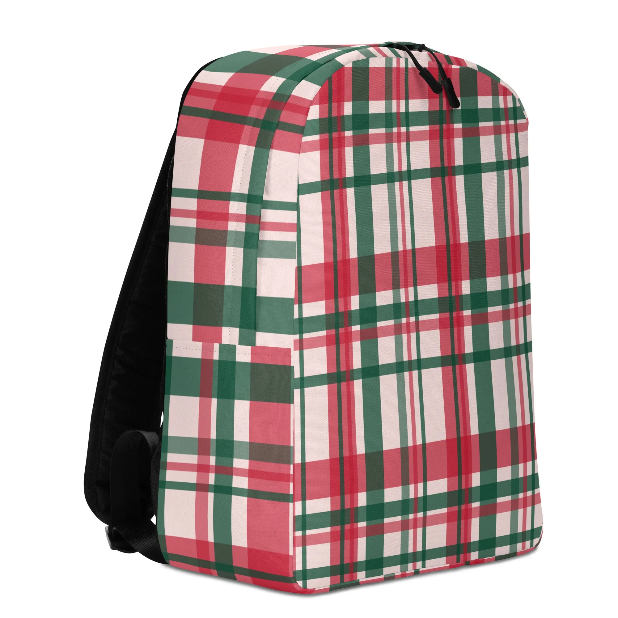 Minimalist Backpack - Red & Green Lines