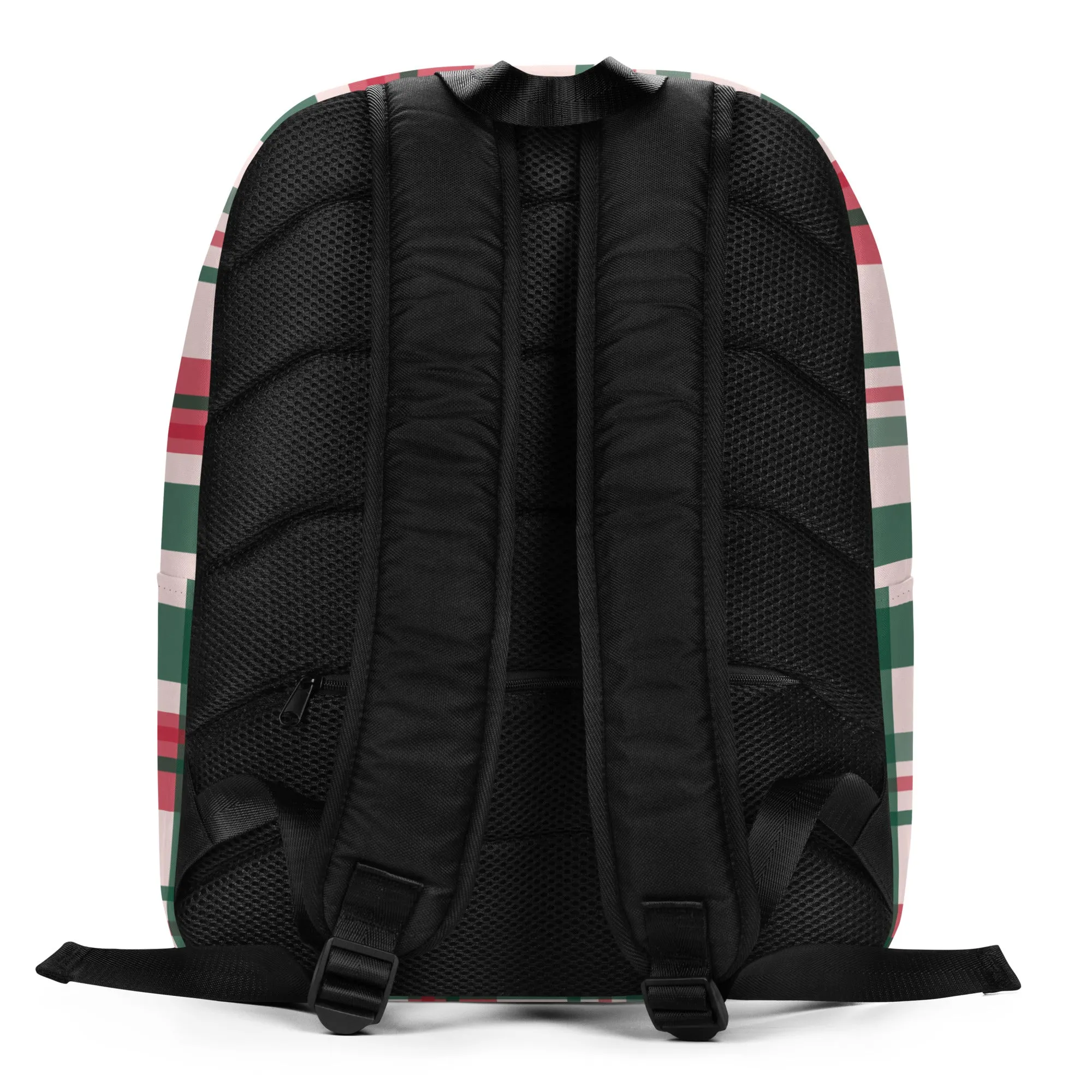 Minimalist Backpack - Red & Green Lines