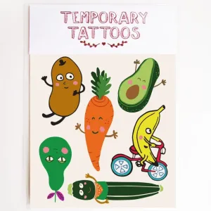 Missy Minzy Fruit & Veggies Temporary Tattoos