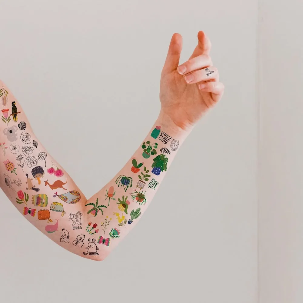 Missy Minzy Fruit & Veggies Temporary Tattoos