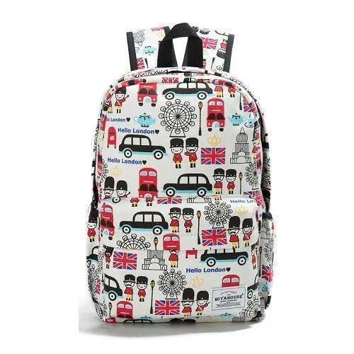 Miyahouse Women Canvas Backpacks For Teenage Girls Travel Rucksack Fashion School Bags For Girls Floral Printing Backpack Women