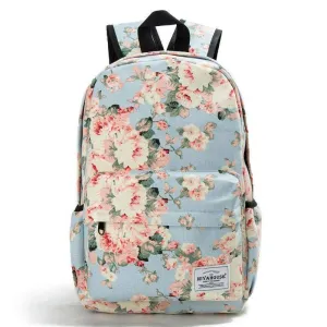 Miyahouse Women Canvas Backpacks For Teenage Girls Travel Rucksack Fashion School Bags For Girls Floral Printing Backpack Women