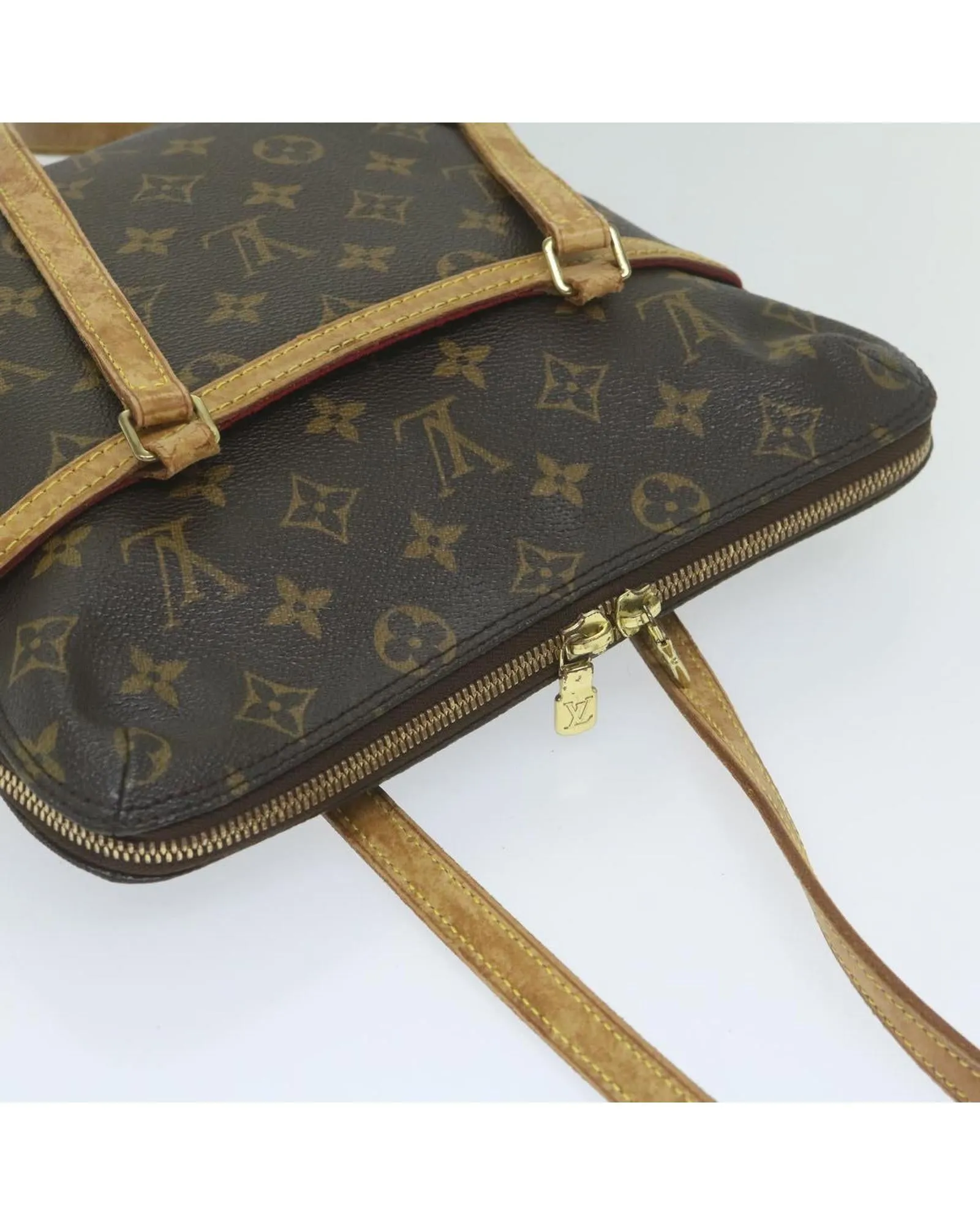 Monogram Canvas Shoulder Bag with Accessories Made in France