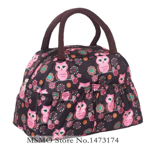 MSMO 2017 new fashion lunch bag women handbags women bags waterproof printed lunch box lunch bag for kids picnic bag 22 Colors