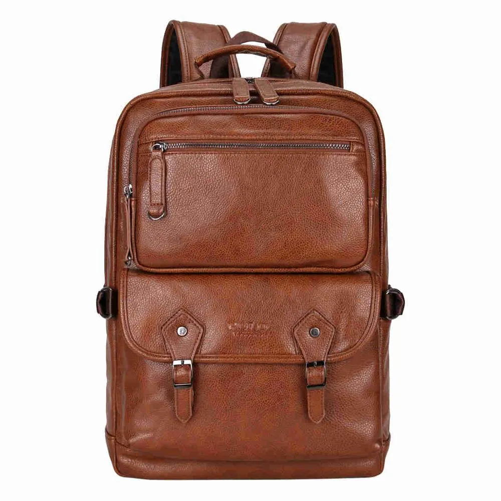 Multifunctional Breathable Leather Backpack