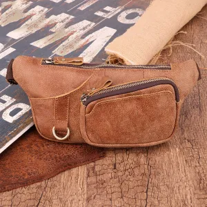 Multifunctional Leather Fanny Pack For Men