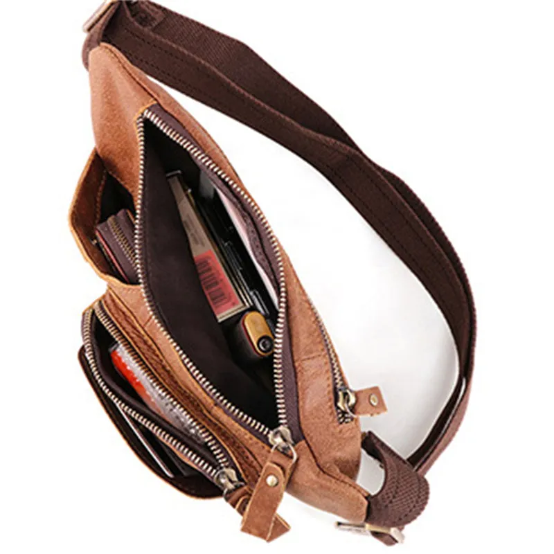 Multifunctional Leather Fanny Pack For Men