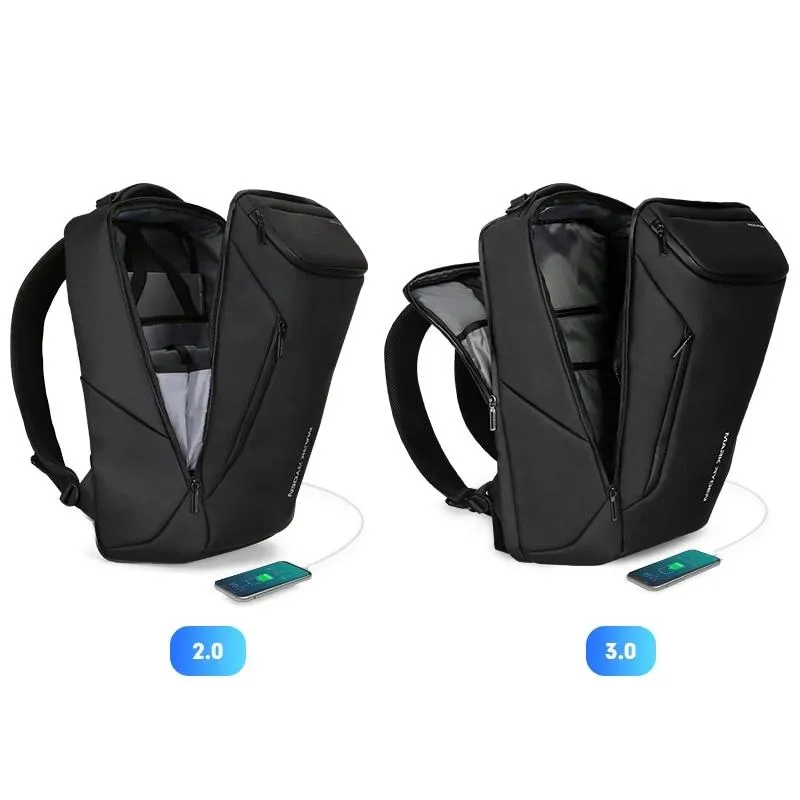 Multifunctional Waterproof 15.6" Laptop USB Charging Travel Bag