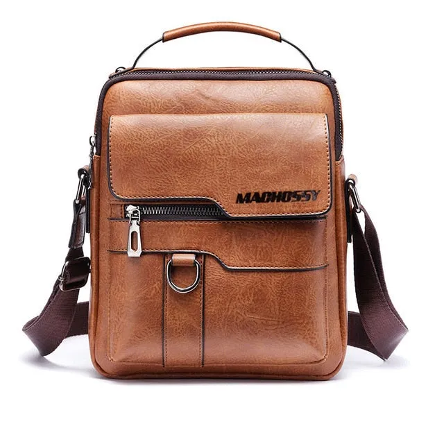 New Men Crossbody Bag Shoulder Bags Multi-function Men Handbags Large Capacity Split Leather Bag For Man Messenger Bags Tote Bag