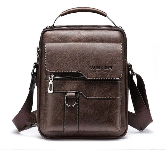 New Men Crossbody Bag Shoulder Bags Multi-function Men Handbags Large Capacity Split Leather Bag For Man Messenger Bags Tote Bag