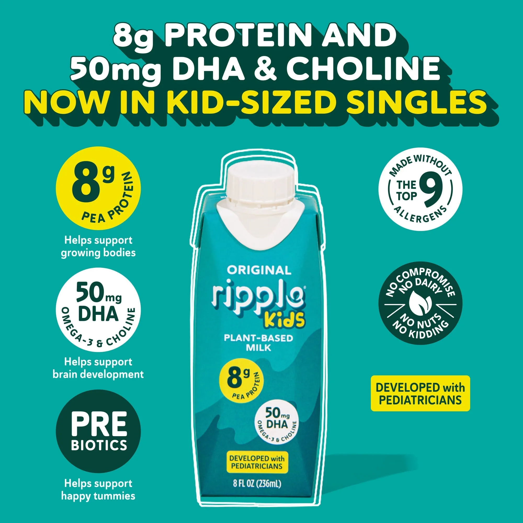 NOW AT MIDWEST COSTCO LOCATIONS: Ripple Kids On-The-Go Non-Dairy Milk Original (12-pack)