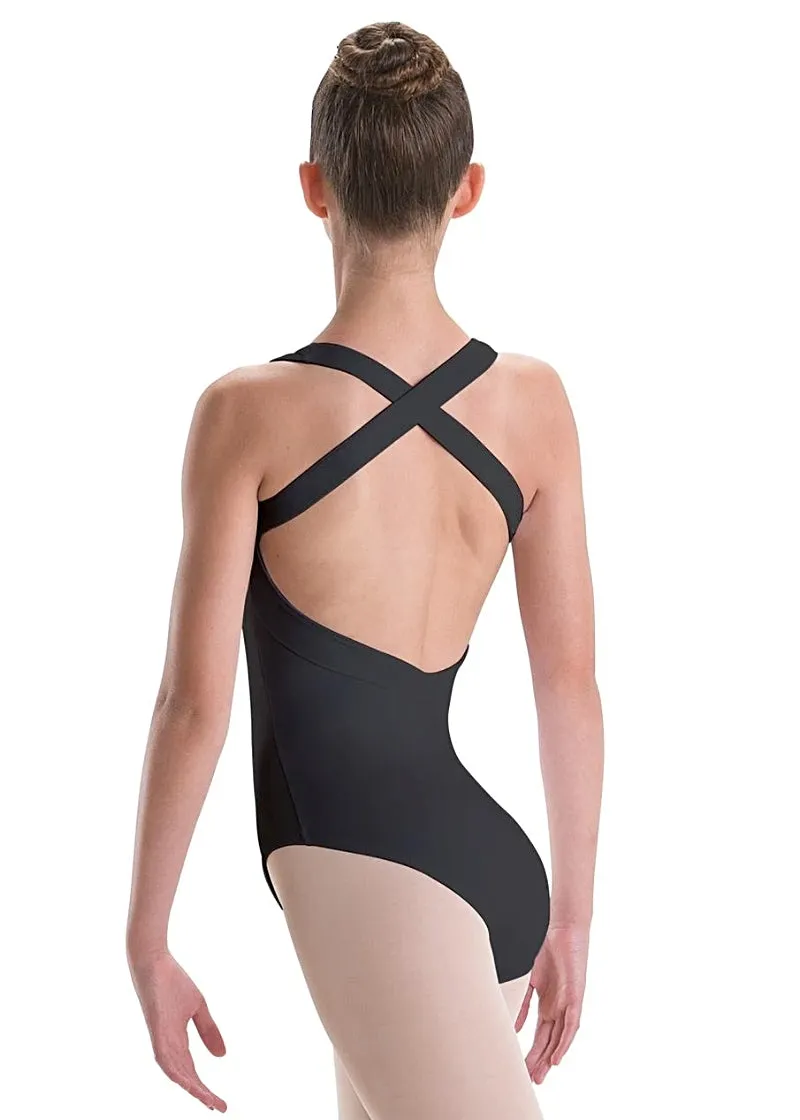 ON SALE X-Back Bandeau Halter Silkskyn Leotard