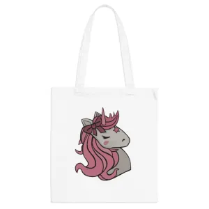 Pink Hair Unicorn Tote Bag