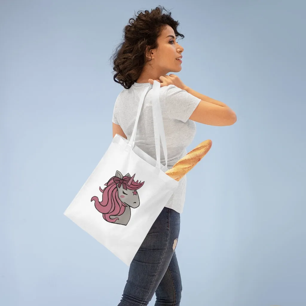 Pink Hair Unicorn Tote Bag