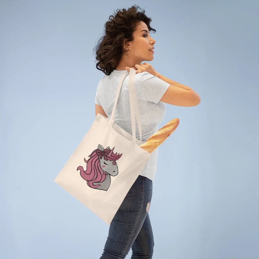 Pink Hair Unicorn Tote Bag