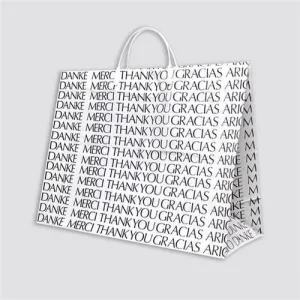 Plastic Loop Handle Shopper. (Thank You) - 16" x 6" x 12"