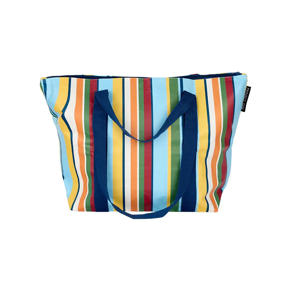 Project Ten Medium Zip Tote - Retro Stripe