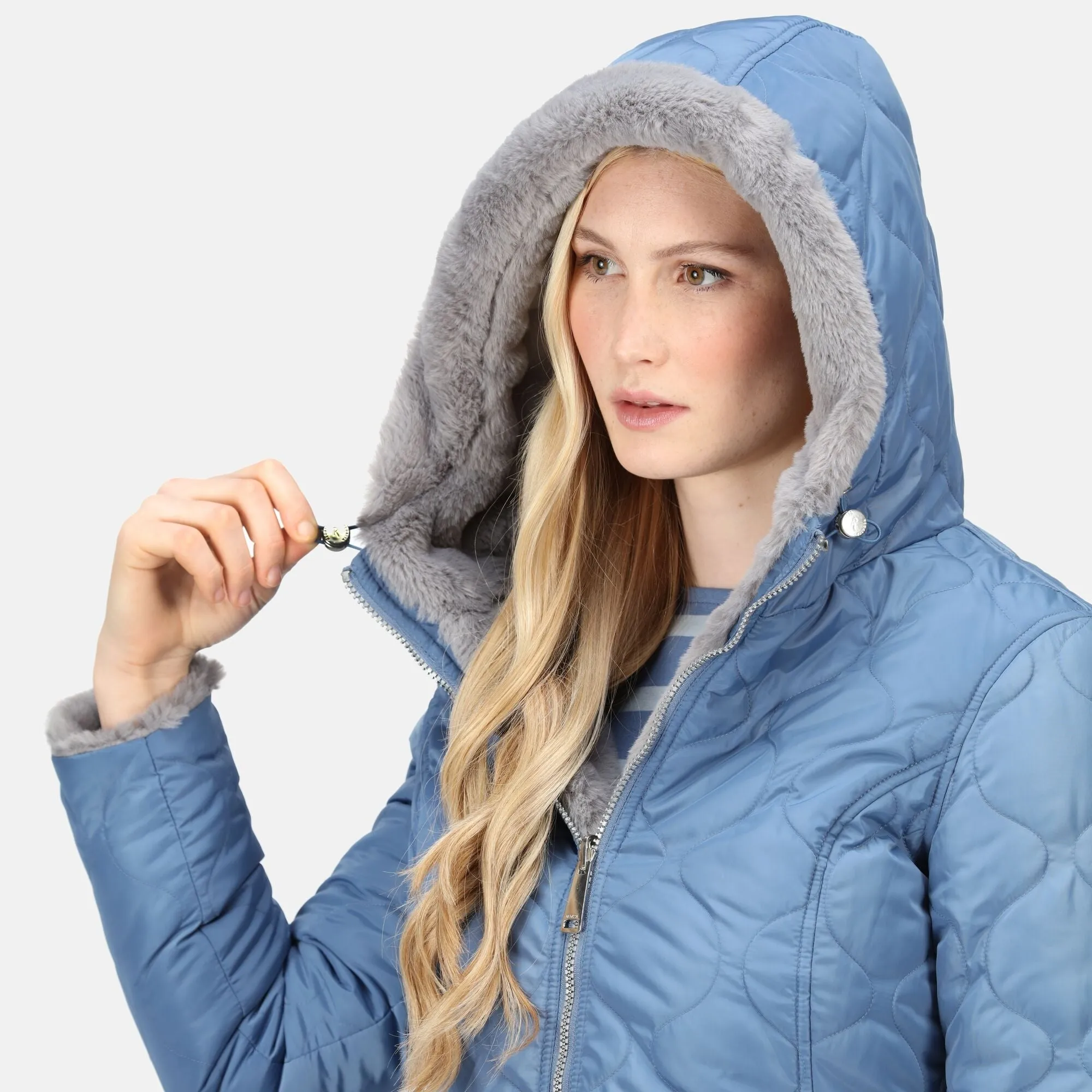 Regatta Women's Caileigh Reversible Parka Jacket - Strom Grey