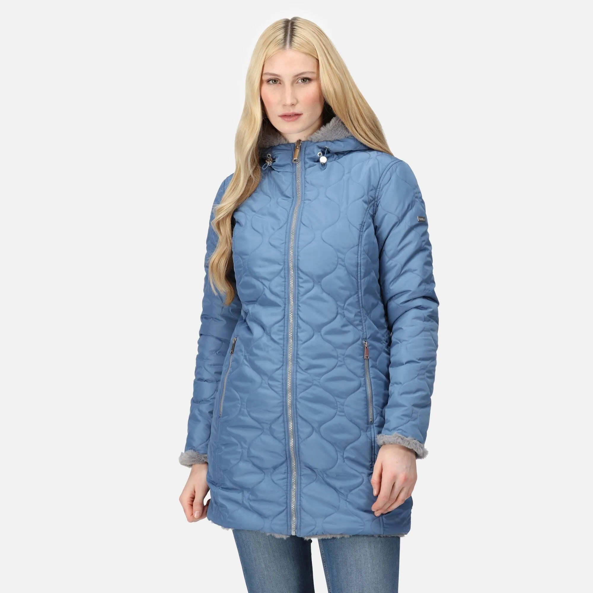 Regatta Women's Caileigh Reversible Parka Jacket - Strom Grey