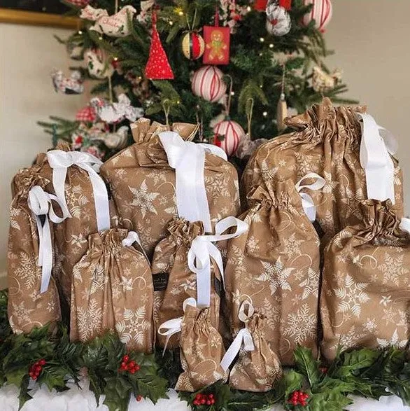 Reusable Gift Bags - Snowflake