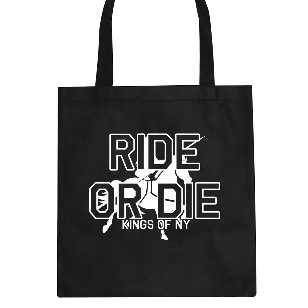 Ride Or Die Horse Riding Tote Bag