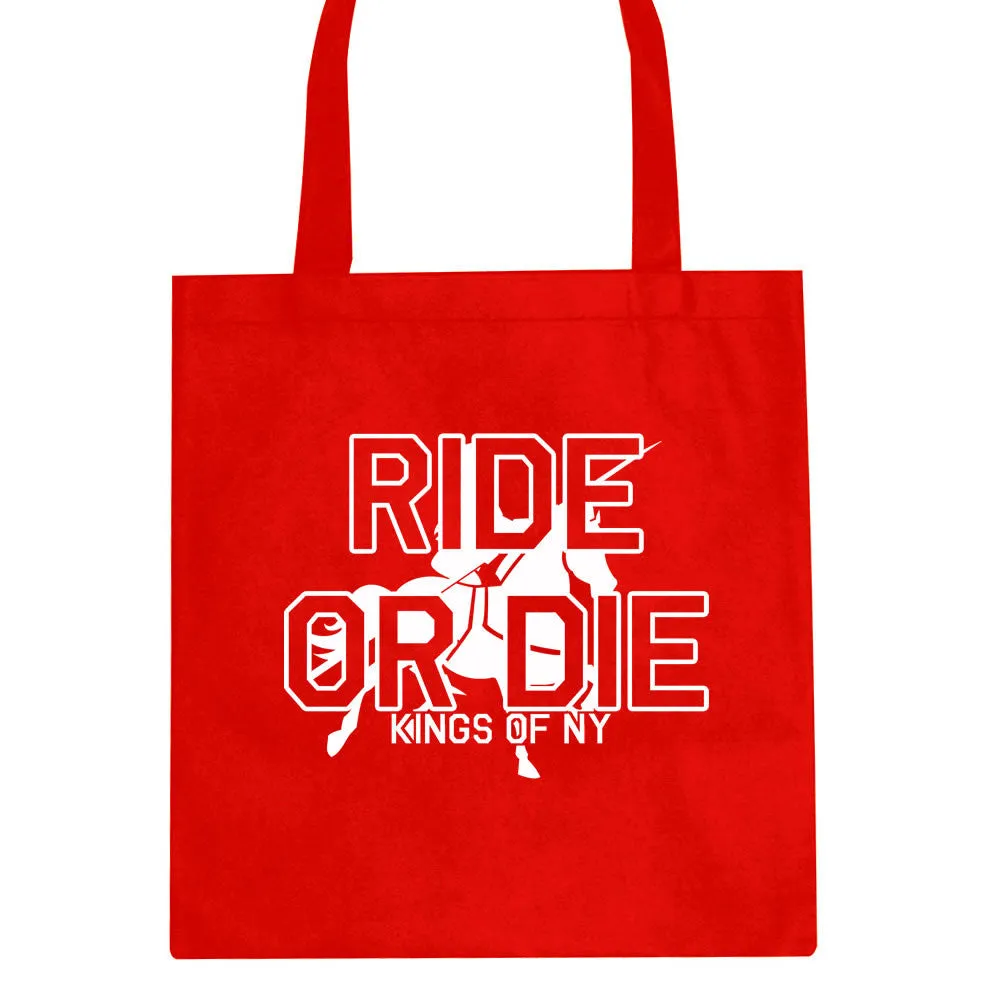 Ride Or Die Horse Riding Tote Bag