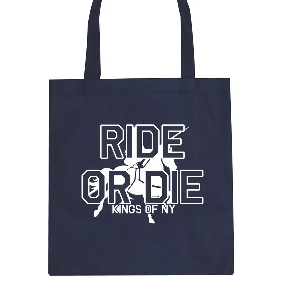 Ride Or Die Horse Riding Tote Bag