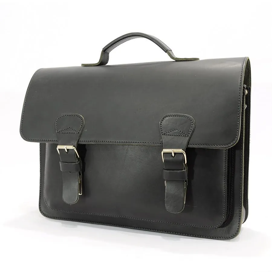 Ruitertassen Classic 2103 Leather Briefcase, Black