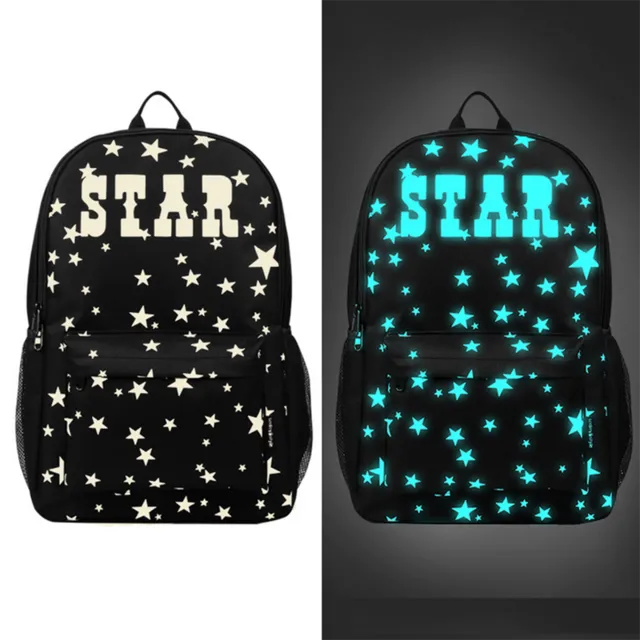 Senkey style Fashion Noctilucent Men's Backpack Anime Luminous Teenagers Men Women's Student Cartoon School Bags Casual Backpack