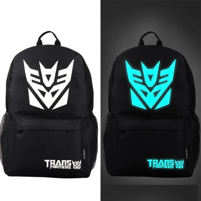 Senkey style Fashion Noctilucent Men's Backpack Anime Luminous Teenagers Men Women's Student Cartoon School Bags Casual Backpack