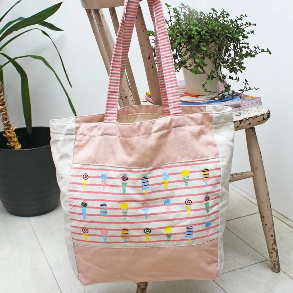 Sherbet Ice Cream Tote Bag