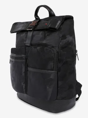 Spykar Black Camouflage Casual Traveling Backpacks