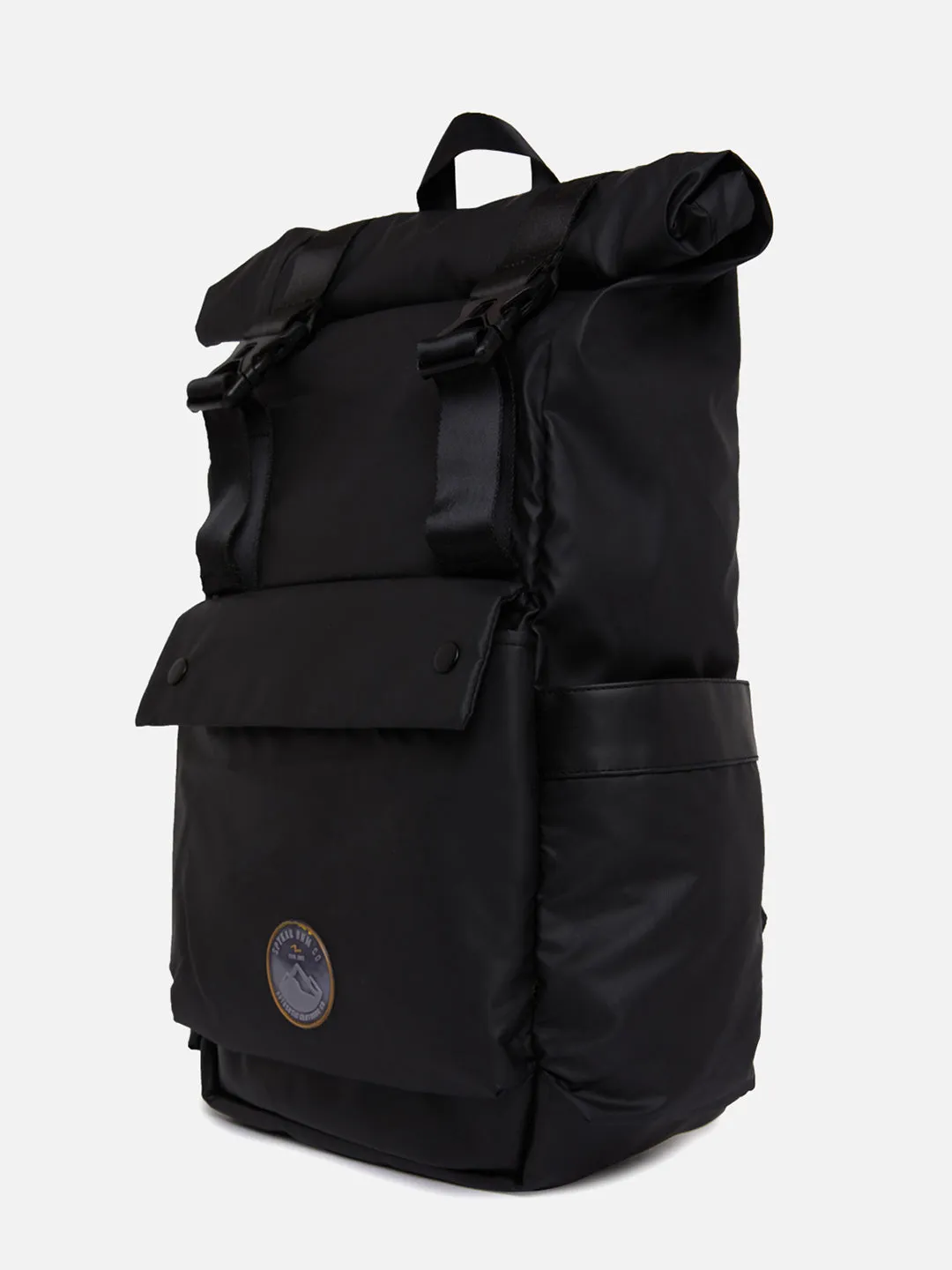 Spykar Black Casual Traveler Backpacks