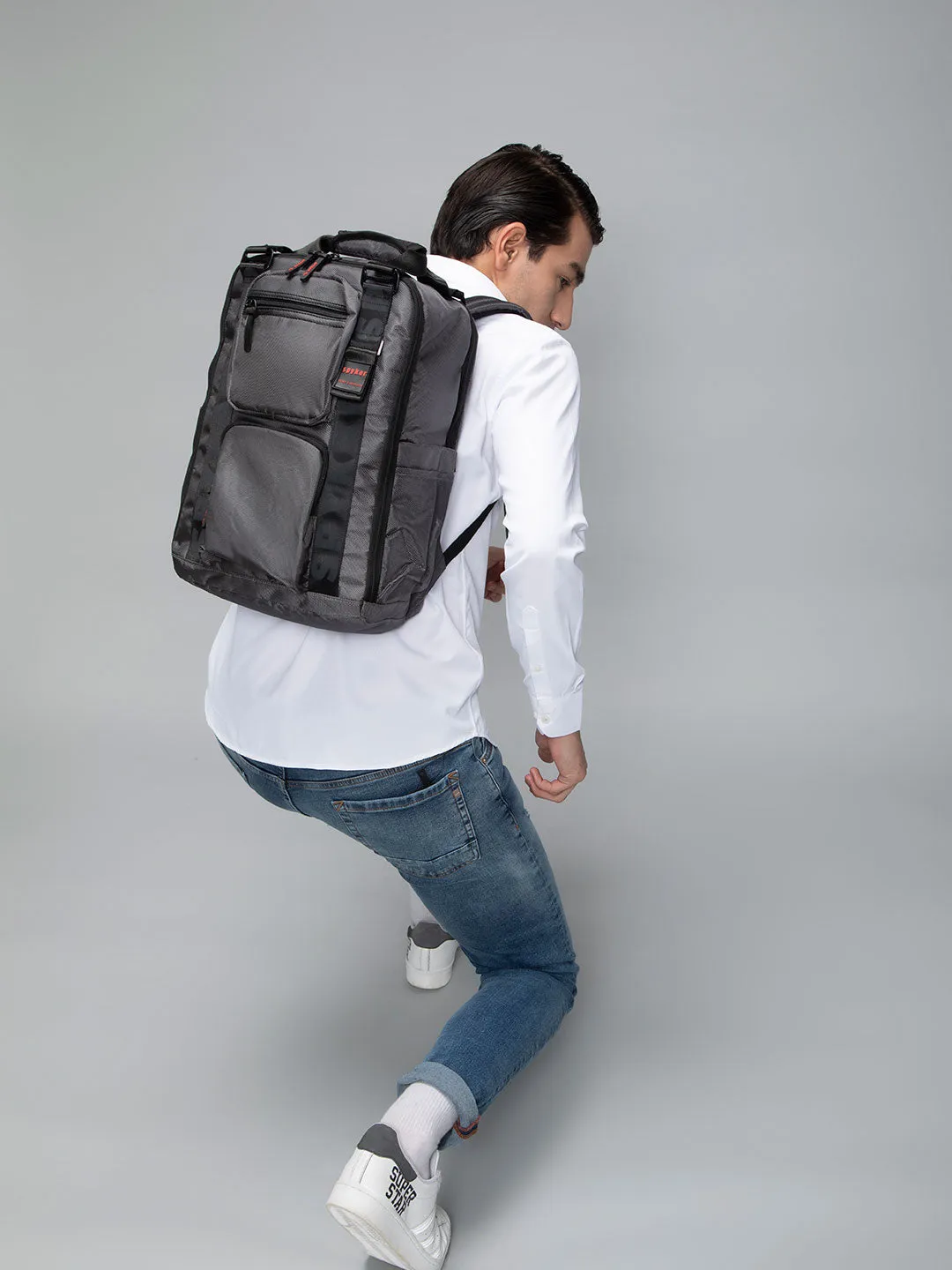 Spykar Dark Grey Traveler Backpacks