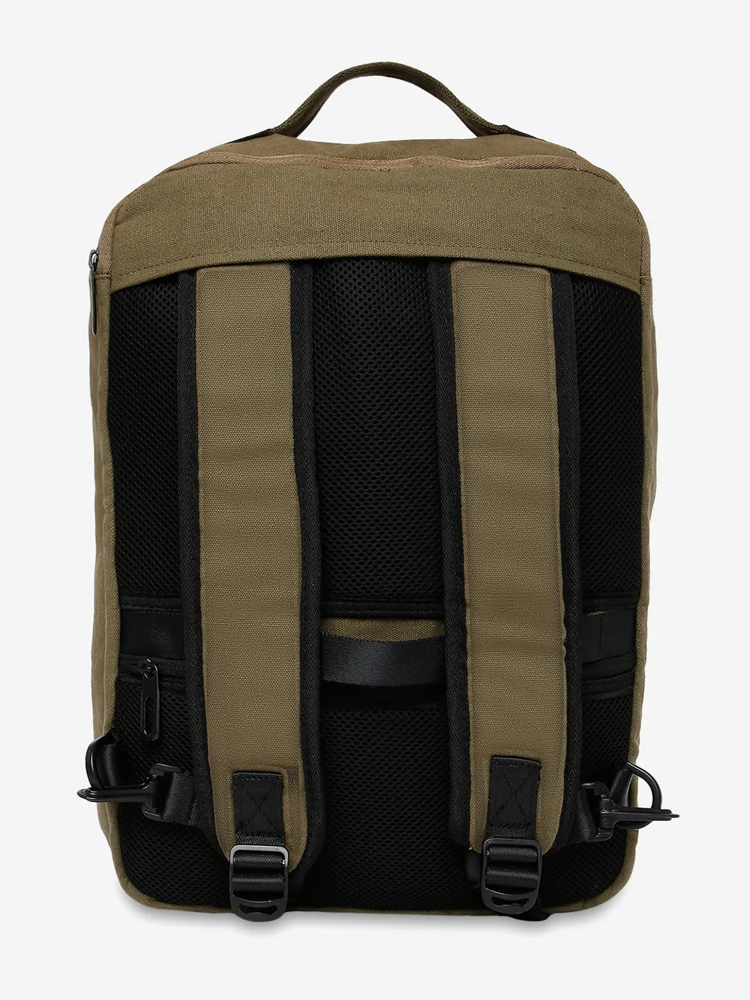 Spykar Olive Canvas Casual Traveler Backpacks