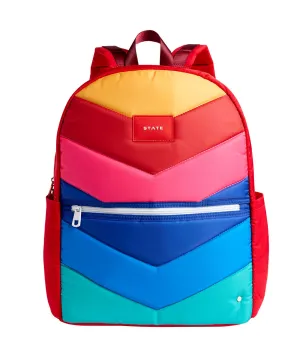 State Bags Kane Kids Large Backpack Rainbow Chevron