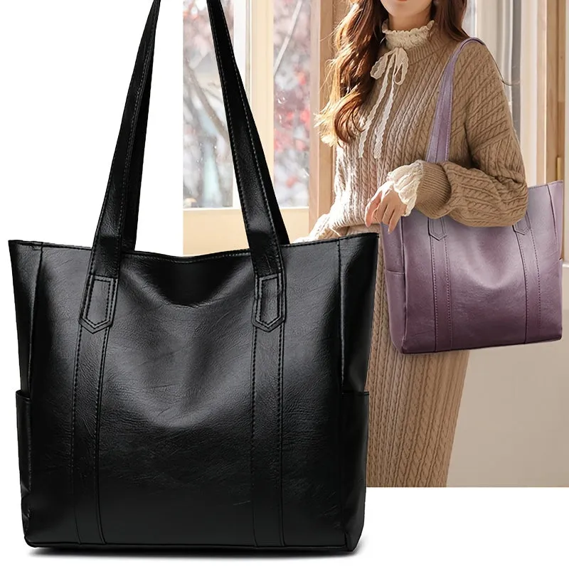 Stylish Zipper Handbag Elegant Tote Bag for Women