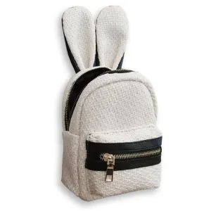 Summer Cute Rabbit Ears Straw Backpack