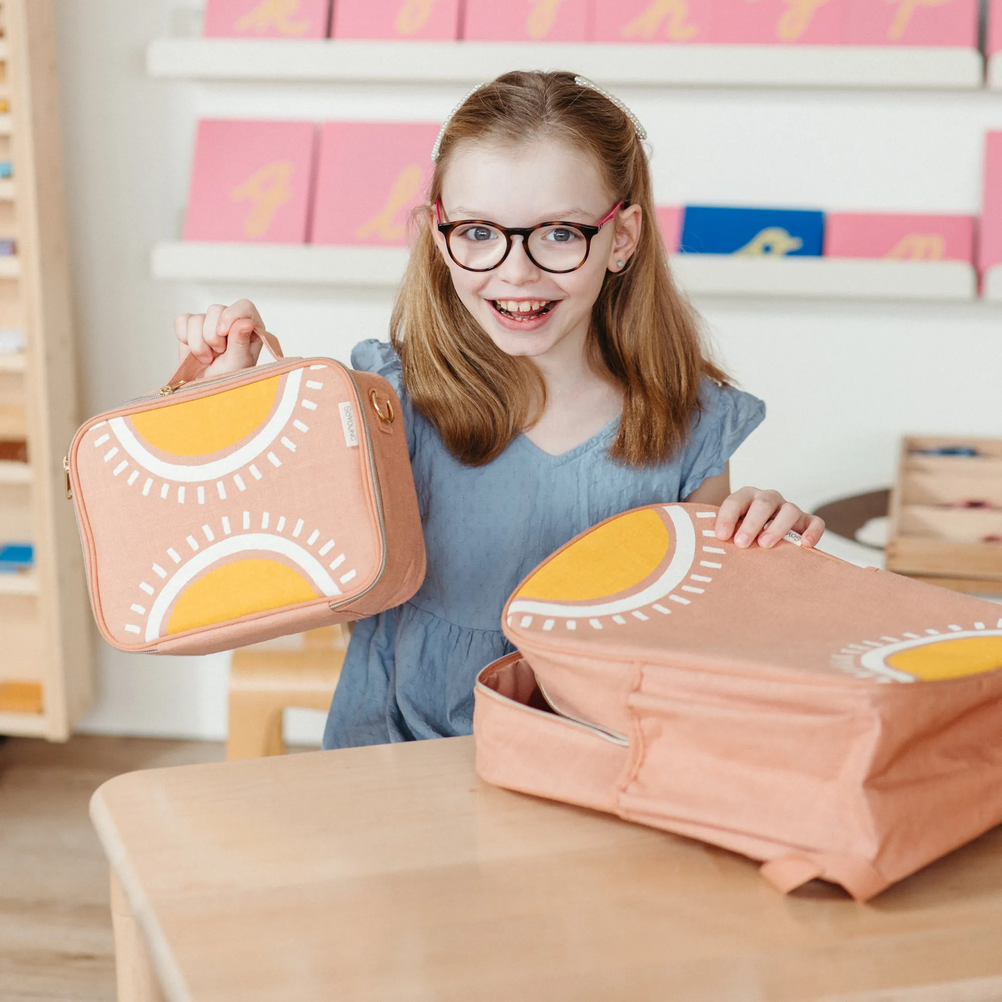 Sunrise Muted Clay Grade School Backpack