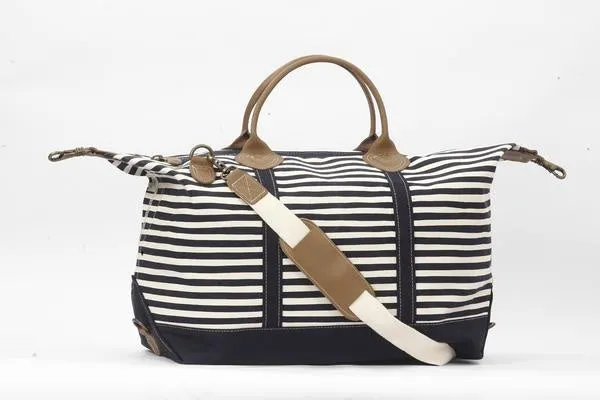 Tag & Crew Signature Duffel/Karma Stripe Navy