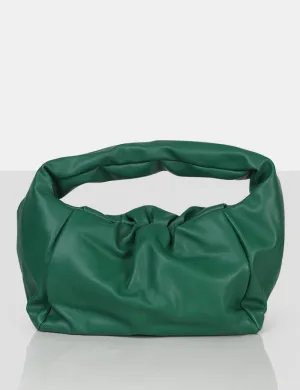 The Perla Green Grain Pu Shoulder Bag