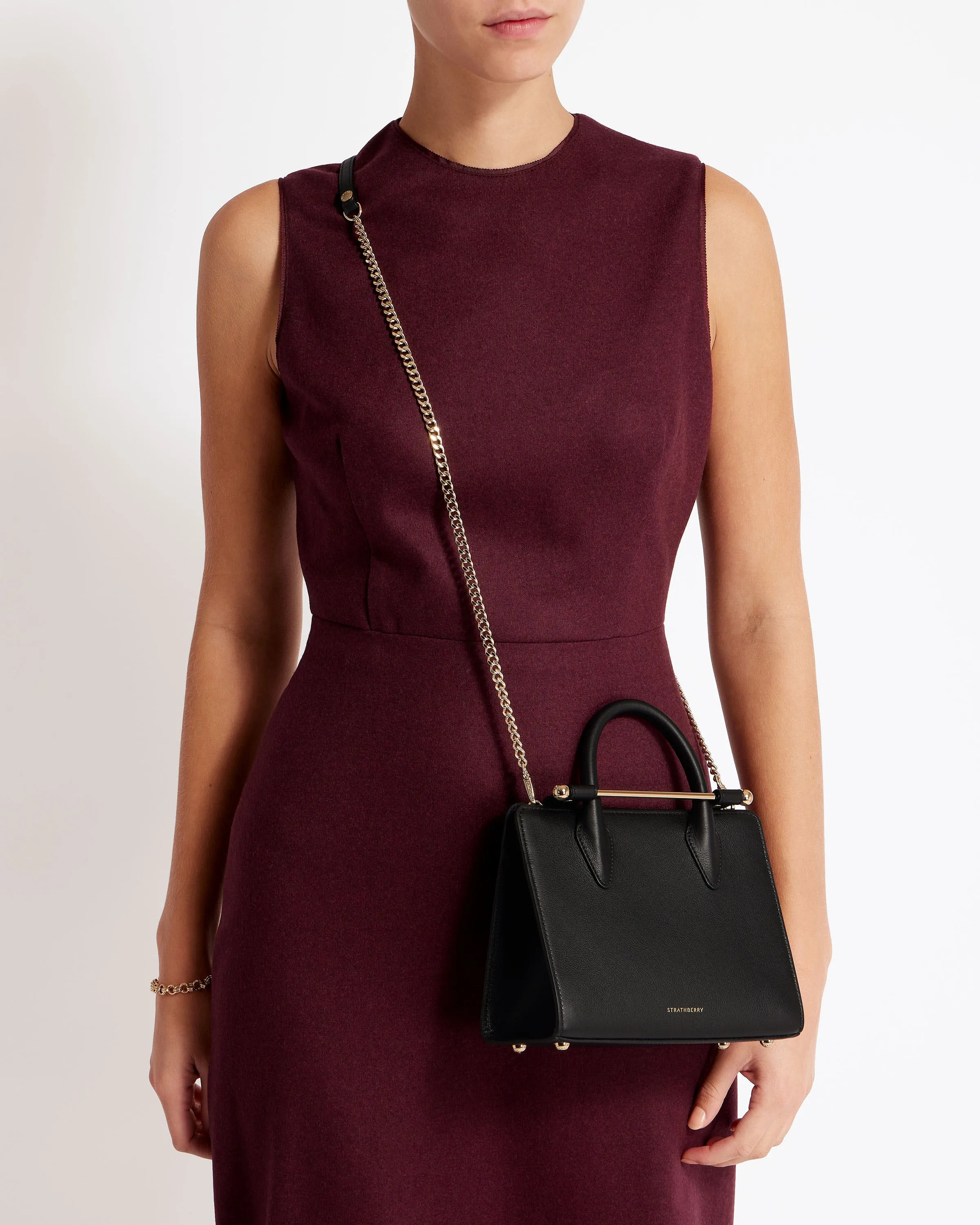 The Strathberry Mini Tote - Black